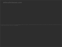 Tablet Screenshot of airbrushclasses.com