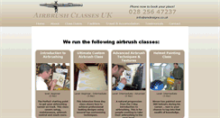 Desktop Screenshot of airbrushclasses.co.uk